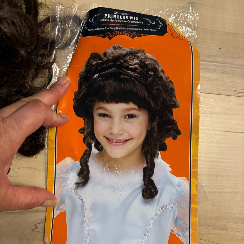 Charming Kids' Princess Wig - Rich Brown